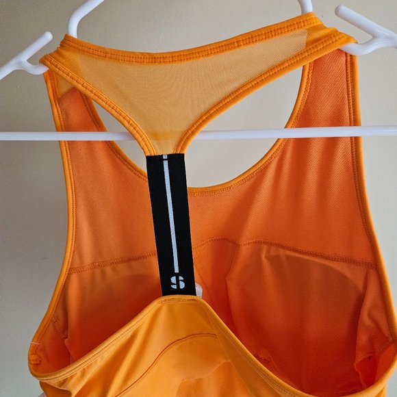 Orange Sports Illustrated Sport Bra T Back, XL, medium support tangelo - Picture 1 of 9